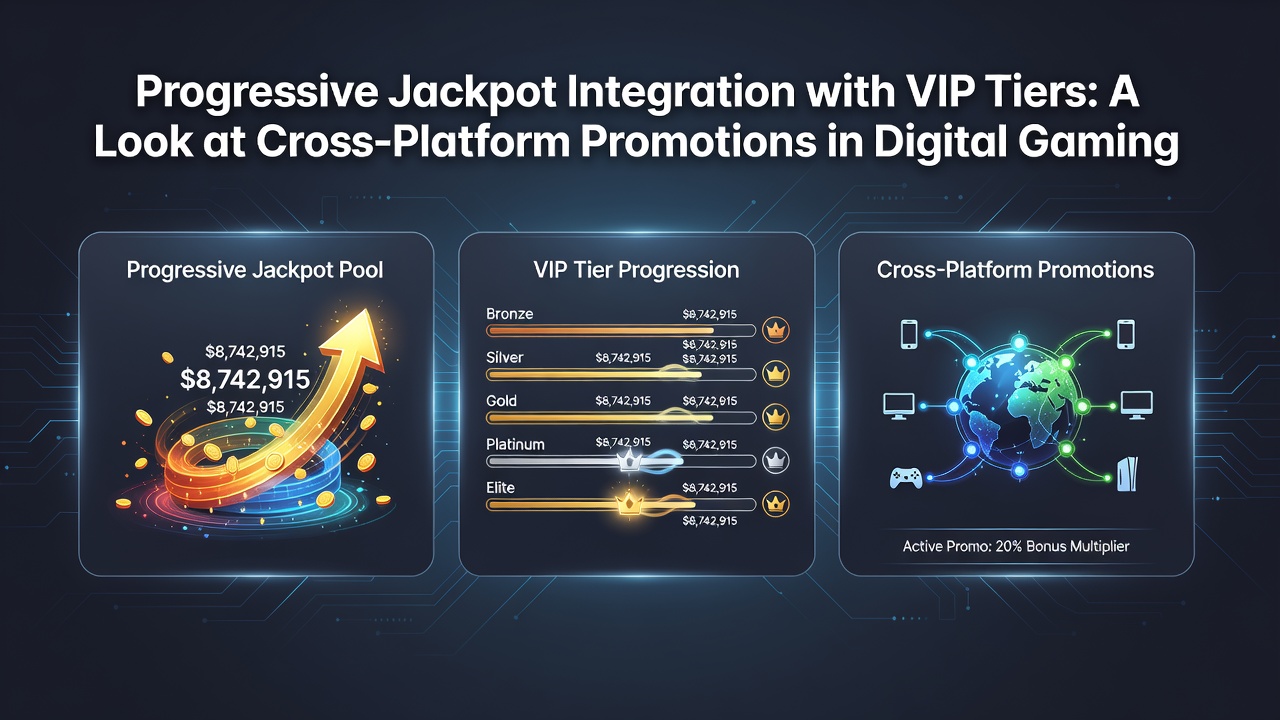 Visualisierung plattformübergreifender Promotionen mit VIP-Tiers und Jackpot-Integration